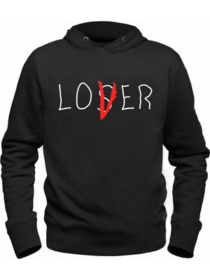 Alfa Tshirt Lover Loser Siyah Çocuk Sweatshirt