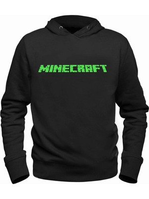Alfa Tshirt Minecraft Siyah Çocuk Sweatshirt
