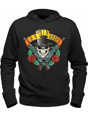 Alfa Tshirt Gun N Roses Siyah Çocuk Sweatshirt