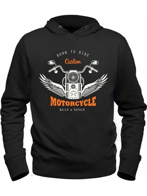 Alfa Tshirt Motorcycle Rider Kapşonlu Çocuk Sweatshirt