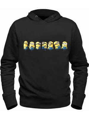 Alfa Tshirt Minions Siyah Çocuk Sweatshirt
