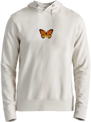Alfa Tshirt Animal Kelebek Baskılı Ekru Çocuk Sweatshirt