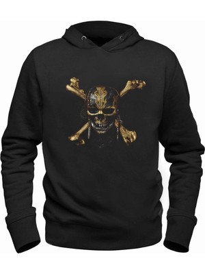Alfa Tshirt Karayip Korsanları Siyah Çocuk Sweatshirt