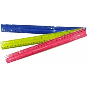 Aplus Renkli Plastik Cetvel 30 cm