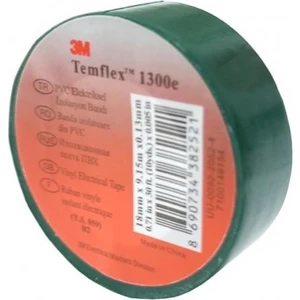 3m Temflex Yeşil Izole Elektrik Bant 18 mm