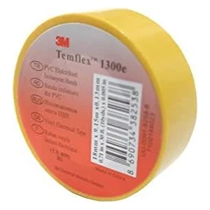 3m Temflex Sarı Izole Elektrik Bant 18 mm
