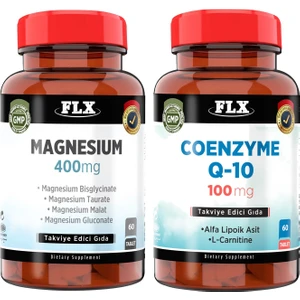 Diğer Flx Magnezyum 60 Tablet & Flx Coenzyme Q10 60 Tablet