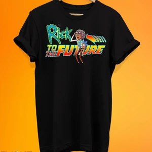 Geleceğe Dönüş Rick Baskılı %100 Pamuk Oversize T-Shirt Büyük Beden Tişört