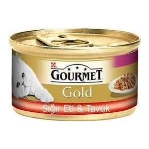 Gourmet Gold Sığır Etli Tavuklu Çifte Lezzet 24X85 gr