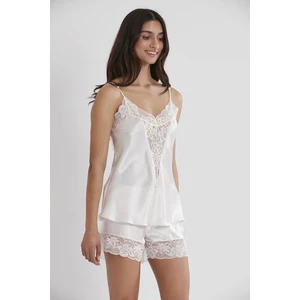 Pierre Cardin Saten Dantelli Şort & Kombi Takım - 430