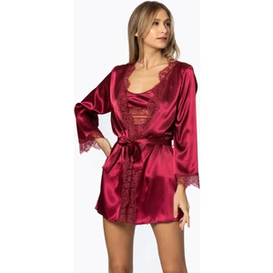 Pierre Cardin Saten Dantelli 3'lü Şort & Kombi & Sabahlık Takım 2490