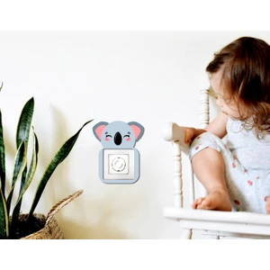 Sevimli Hayvanlar Volti Ahşap Priz Aksesuarı Model 003