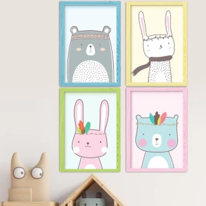 Kızıldereli Sevimli Hayvanlar Çevçeve Set