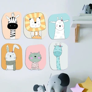 Sevimli Safari Hayvanları Ahşap Set