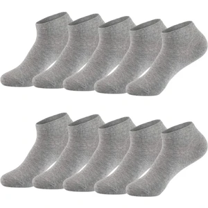Black Arden Socks Gri Pamuklu Bilek Boy Çorap 10LU