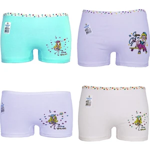 3 Lü Paket Dondeza Kız Çocuk Boxer Külot .