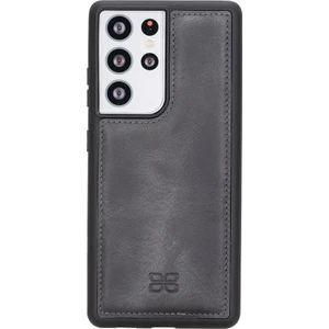 Fxc Deri Telefon Kılıfı Samsung S21 Ultra TN18EF Gri