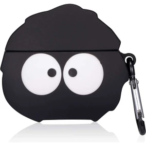 Bilişim Akademi Apple Airpods Kılıf 1. ve 2. Nesil Uyumlu Silikon Kılıf Soot