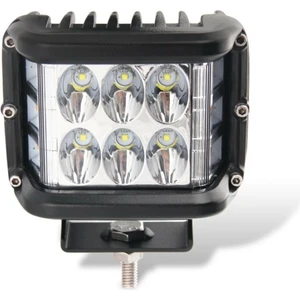 Beyaz LED Sarı Çakarlı Kare Off Road Sis Farı Çalışma Lambası 12 Ledli 1ADET
