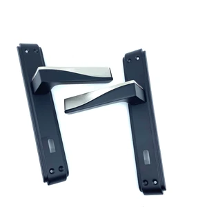 Derya / Anka Aynalı Mat Siyah / Inox Kapı Kolu (Oda)