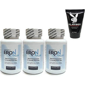 Playboy Lubricant 50 ml  Jel +3 Adet Eron Plus 60LI Erkeklere Özel