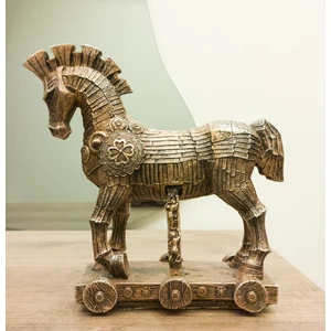 Antioch Artdesign Truva Atı Biblo Tasarım Heykel 26 cm Ev Dekor Hediyelik Eşya