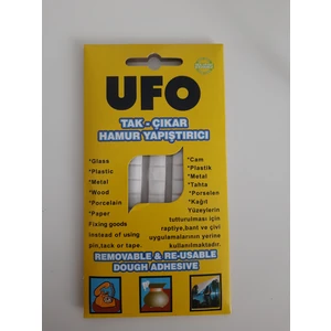 Kartpostal Kutusu Ufo Tak-Çıkar Hamur Yapıştırıcı Beyaz