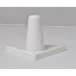 Sena Plastik Ayak Baza Ayağı Koltuk - Kanepe Ayağı Puf-Tv Ünitesi Ayağı 6'lı 12 cm Beyaz Renk