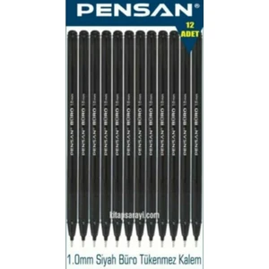 Tükenmez Kalem 2270 Büro 1.0 mm 12'li Siyah