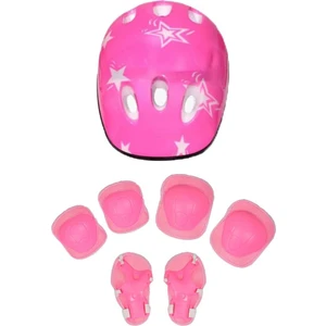 Strade Store 7 Adet Çocuklar Dirsek / Diz Pad Bilek Guard Kask Koruyucu Kaykay Paten Pembe Pembe 7 Adet (Yurt Dışından)