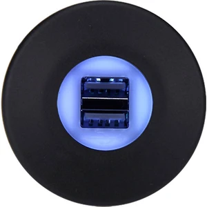 Çift USB Işıklı Araç Şarj Soketi 12-24V 2A