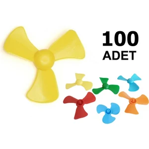100 Adet Mini Pervane Deney Pervanesi Eğitici Motor Deneyi