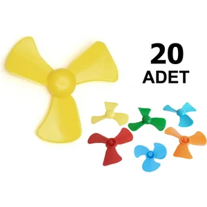 20 Adet Mini Pervane Deney Pervanesi Eğitici Motor Deneyi
