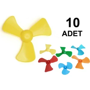 10 Adet Mini Pervane Deney Pervanesi Eğitici Motor Deneyi
