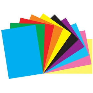 Renkli Fon Kartonu 10 Renk A4 Boyut 25X35 Hobi Elişi Kartonu Fon Karton