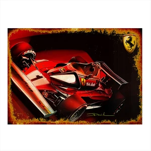 Ferrari Formula 1 Art Mdf Tablo