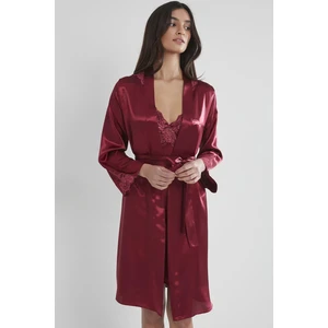 Pierre Cardin  Saten Dantelli Gecelik & Sabahlık Takım -  4050