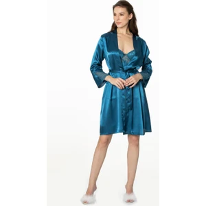 Pierre Cardin  Saten Dantelli Gecelik & Sabahlık Takım -  4050