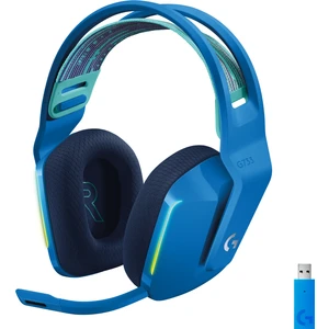 G G733 LIGHTSPEED RGB Kablosuz 7.1 Surround Ses Oyuncu Kulaklığı - Mavi