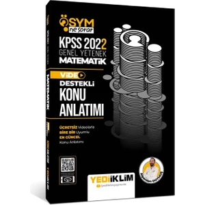 Yediiklim Yayınları Yayınları 2022 KPSS Genel Yetenek ÖSYM Ne Sorar Matematik Video Destekli Konu Anlatımı