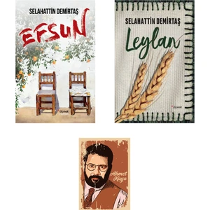 Efsun - Leylan Roman Seti - Selahattin Demirtaş + Ahmet Kaya Resimli Not Defteri