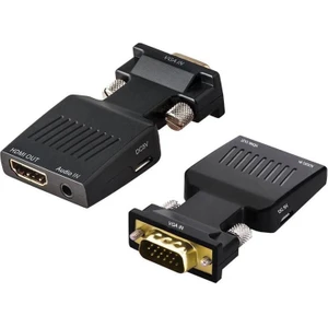 Molix Aktif VGA HDMI Çevirici VGA To Hdmı Çevirici Vga+Audio To HDMI Converter 1080P