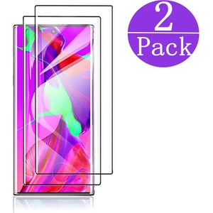Shin-Wo Samsung Galaxy Note 10+ Plus 3D Kavisli Tam Kapsamlı Temperli Cam Ekran Koruyucu (Yurt Dışından)