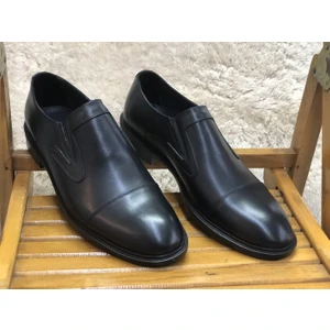 De Pedro Depedro Gerçek Deri Erkek Klasik Ipsiz Damat Takım Elbise Ayakkabısı