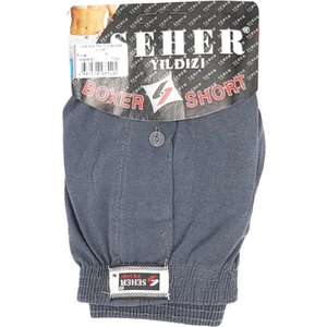 2 Adet Füme Renk Penye Boxer