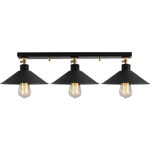 Rys Tasarım Retro Metal Dekoratif Tavan Plofyoner Mafsallı 3 Lü Sıralı Avize En:60 cm