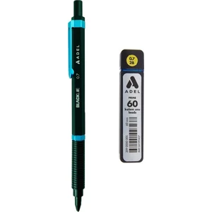 Blackline Versatil Kalem Metalik Mavi 0.7 mm + Adel 0,7 mm Uç 60'lı