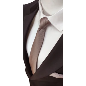 Elegante Cravatte Somon Renginde Armürlü Dokuma Kravat ve Mendil