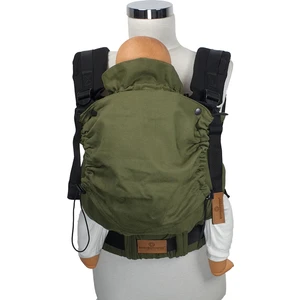 New Age Bebekle Büyüyen %100 Pamuklu Ergonomik Bebek Kanguru (0-4 Yaş) - OLIVE LINEN