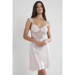 Pierre Cardin  Saten Dantelli Gecelik  - 635